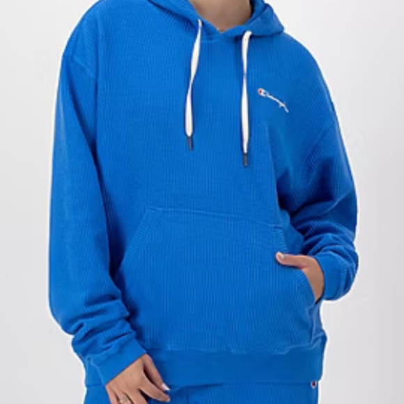 Champion Corded Campus Women’s Blue Hoodie - Picture 2 of 15